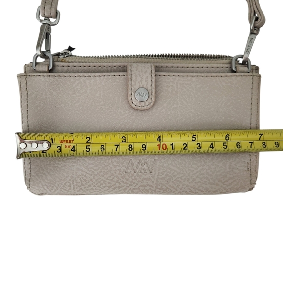 MATT & NAT taupe crossbody wallet bag vegan leather - Picture 11 of 14